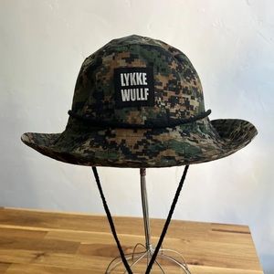 Lykke Wullf Camo River Bucket Hat Rare
